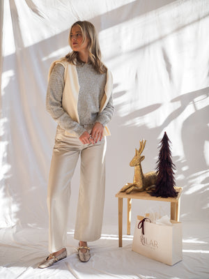 Z Supply Tinseltown Silver Sweater