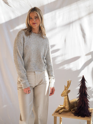 Z Supply Tinseltown Silver Sweater