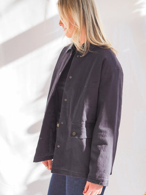 Tucker Dark Navy Barn Jacket