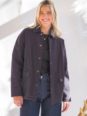 Tucker Dark Navy Barn Jacket