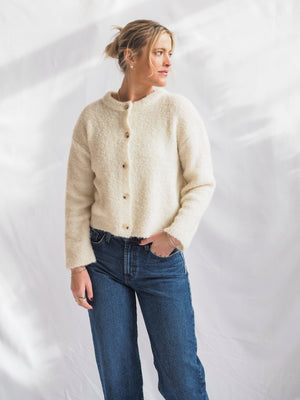 By Together Cozy Cream Cardigan Sweater