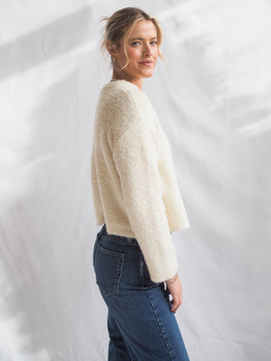 By Together Cozy Cream Cardigan Sweater