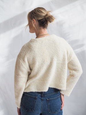 By Together Cozy Cream Cardigan Sweater