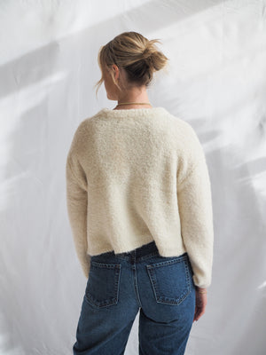 By Together Cozy Cream Cardigan Sweater