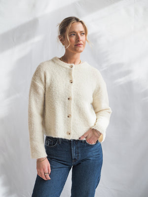By Together Cozy Cream Cardigan Sweater