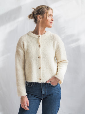 By Together Cozy Cream Cardigan Sweater