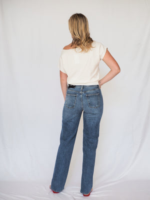 Just Black Denim Longer Length Straight Jeans
