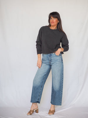Pistola Tate Crop Jeans in Ablaze