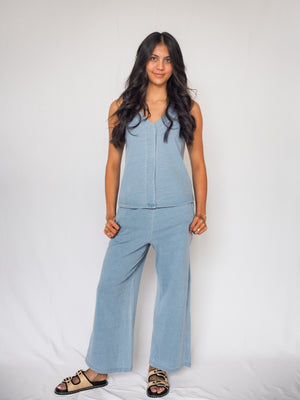 Allium Light Denim Top