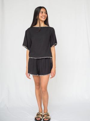Clio Top In Black