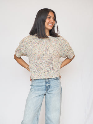 Multi Color Knit Sweater Top