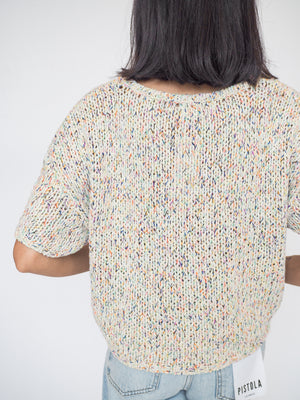 Multi Color Knit Sweater Top