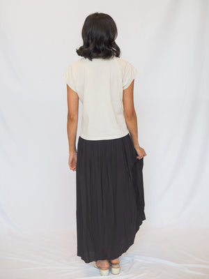 Stella Cap Sleeve Crew Neck Tee