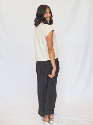 Stella Cap Sleeve Crew Neck Tee