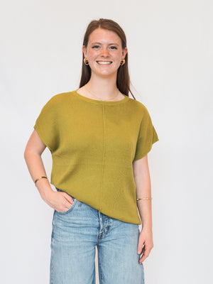 Palmer Cap Sleeve Sweater Top - 2 Colors