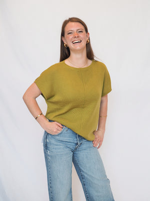 Palmer Cap Sleeve Sweater Top - 2 Colors