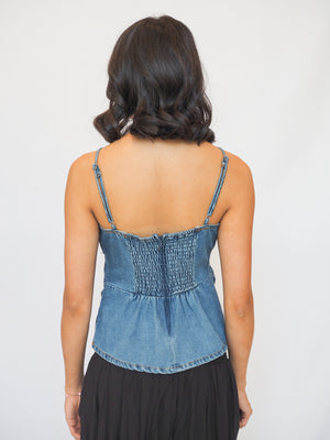 Tiana Tank in Sena Blue