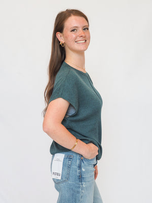 Palmer Cap Sleeve Sweater Top - 2 Colors