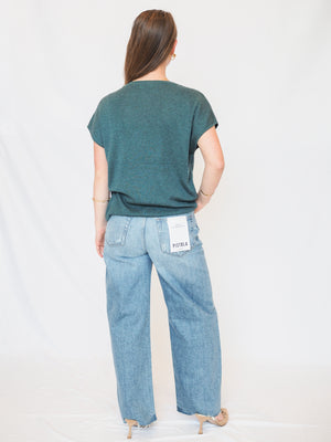 Palmer Cap Sleeve Sweater Top - 2 Colors