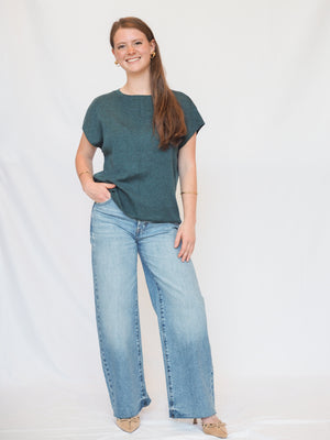 Palmer Cap Sleeve Sweater Top - 2 Colors