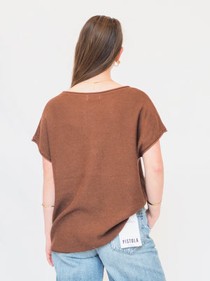 Zoya Boxy Short Sleeve Sweater - 2 Colors