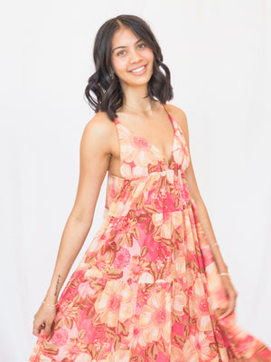 Miranda Dress in Coral