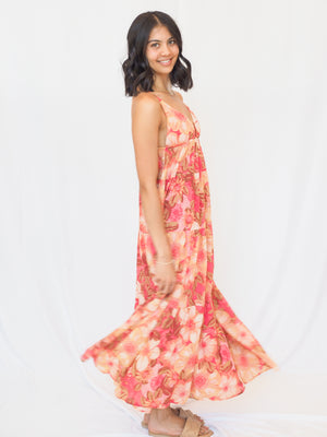 Miranda Dress in Coral