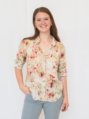 Savannah Button Down in Paradise Bloom