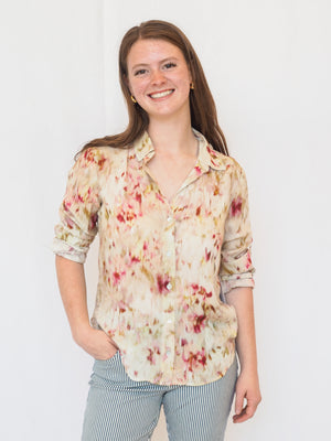 Savannah Button Down in Paradise Bloom