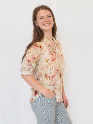 Savannah Button Down in Paradise Bloom