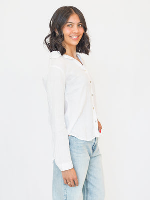 Bella Dahl Pocket Button Down in White