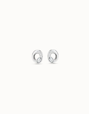 Uno De 50 Details Spiral Silver Earrings