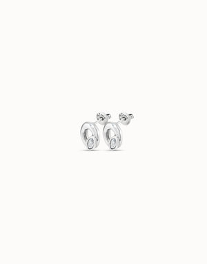 Uno De 50 Details Spiral Silver Earrings