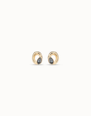 Uno De 50 Details Spiral Gold Earrings