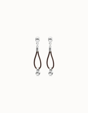 Uno De 50 Gravedad SIlver 1 Loop Earrings