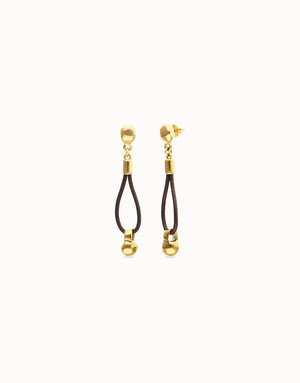 Uno De 50 Gravedad Gold 1 Loop Earrings