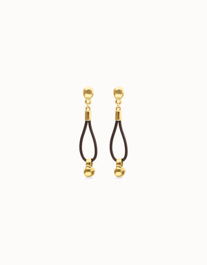 Uno De 50 Gravedad Gold 1 Loop Earrings