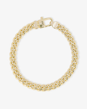 Melinda Maria Pavé Julian Cuban Gold Chain Bracelet