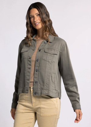 Jackie Jacket in Dusty Olive