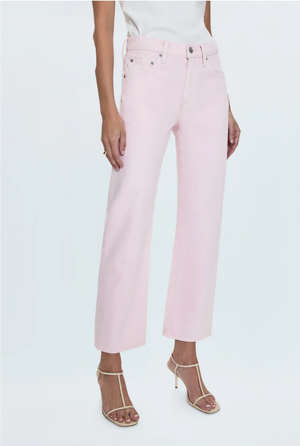 Pistola Lexi Mid Rise Bowed Straight in Blush