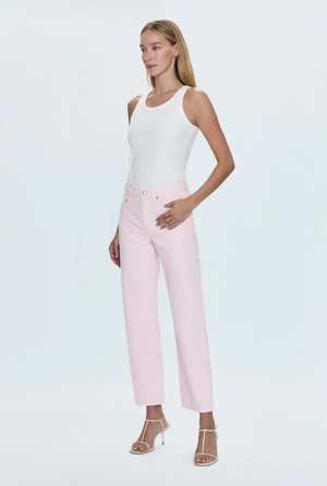 Pistola Lexi Mid Rise Bowed Straight in Blush