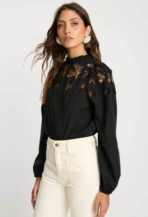 Caballero Riana Reversible Top in Black