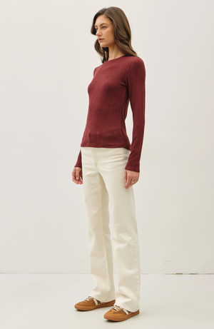 Gina Ribbed Long Sleeve