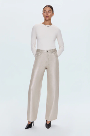 Pistola Tate Bowed High Rise in Champagne