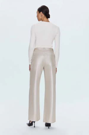 Pistola Tate Bowed High Rise in Champagne