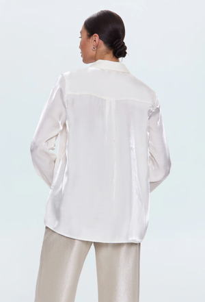 Pistola Tilda Button Down Blouse in Ecru
