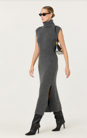 Astr the Label Roxanna Charcoal Sweater Dress