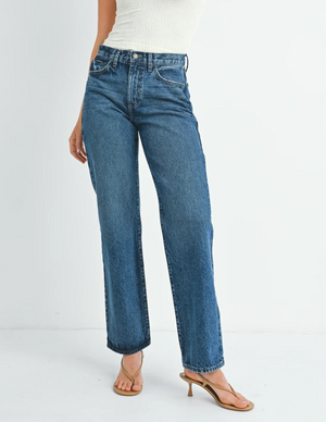 Relaxed Straight Jean in Dark Denim