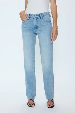 Pistola Issa Mid Rise Relaxed Straight Jeans