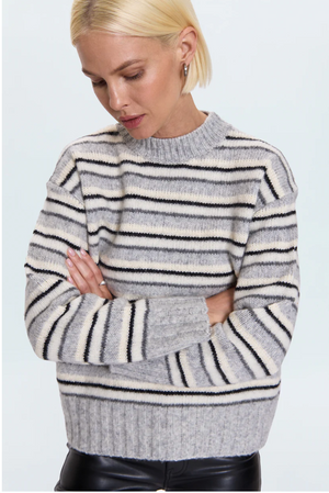 Pistola Hanna Stripped Sweater in Grey